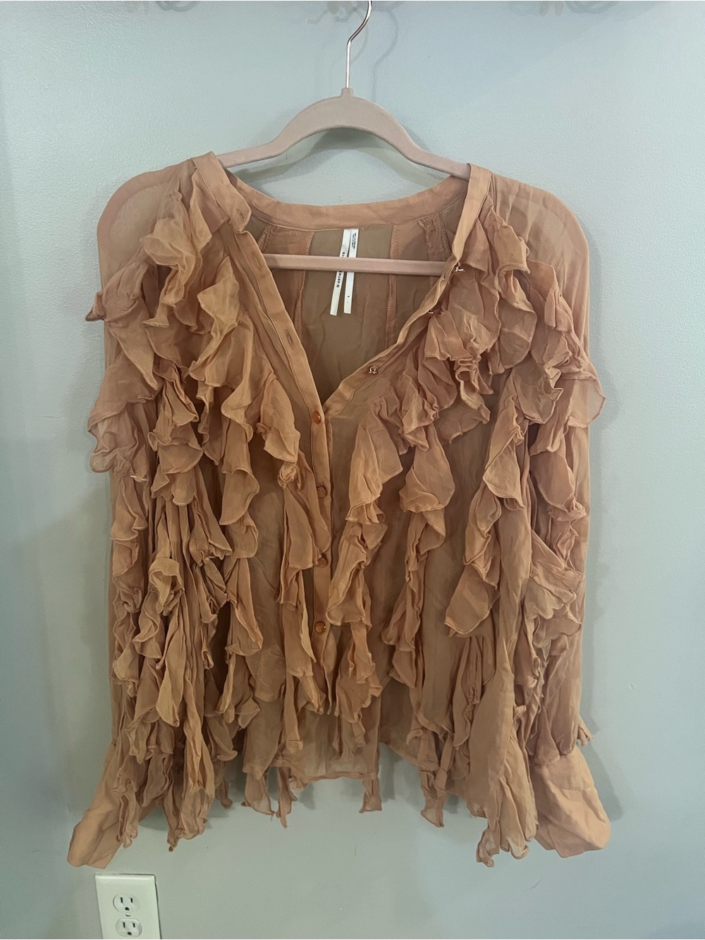 Anthropologie Sheer Blouse